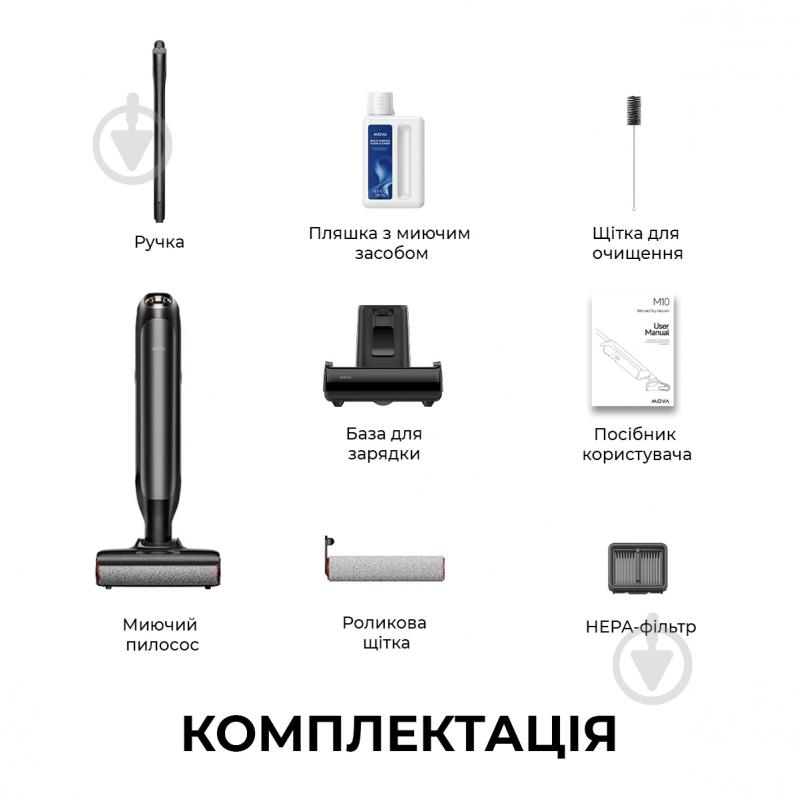 Пилосос миючий MOVA Mova M10 (HMH15A) black - фото 14