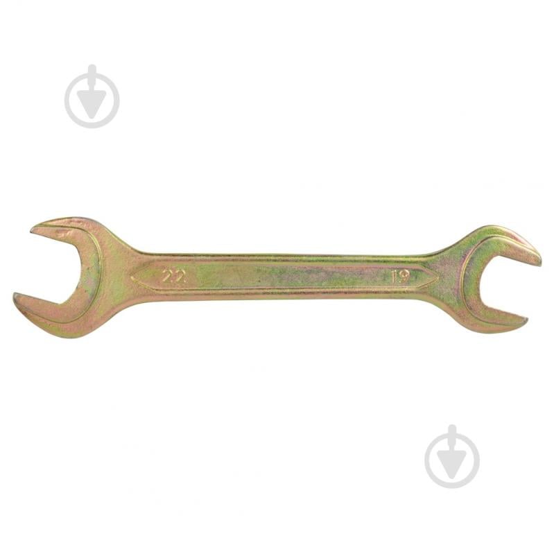 Ключ рожковый Sigma 19×22мм желтый цинк 6025221 - фото 1