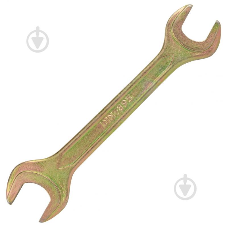 Ключ рожковый Sigma 19×22мм желтый цинк 6025221 - фото 4