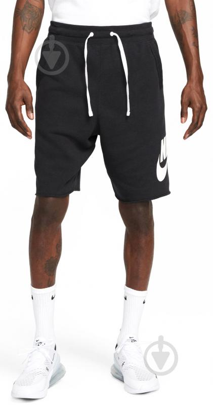 Шорти Nike NK CLUB ALUNI HBR FT SHORT DX0502-010 р. 3XL чорний - фото 1