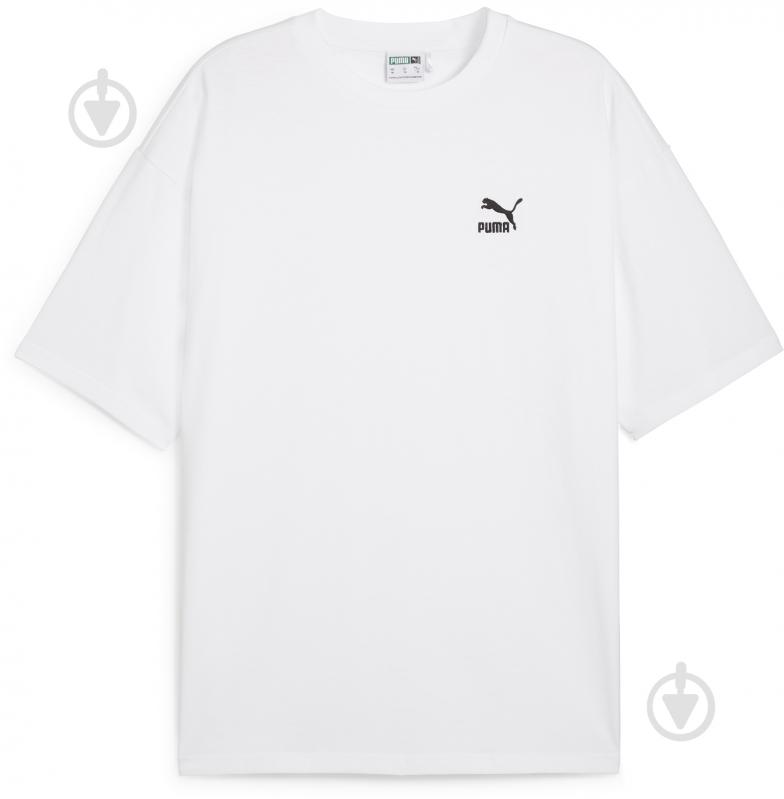 Футболка Puma BETTER CLASSICS OVERSIZED TEE 67918802 р.XS белый - фото 1