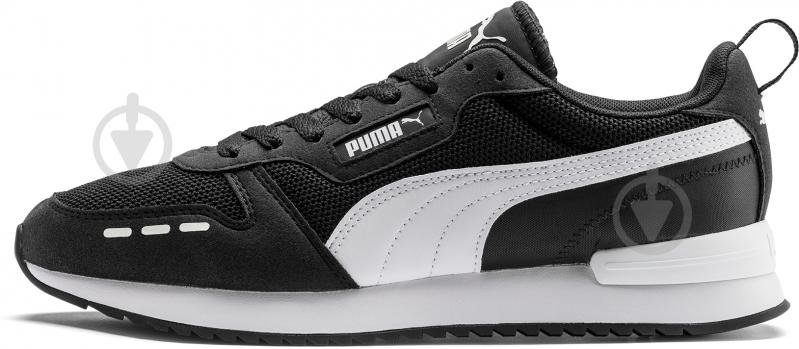 Кроссовки мужские демисезонные Puma R78 37311701 р.42 черные с белым - фото 1