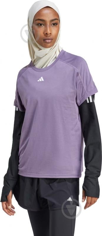 Футболка Adidas TR-ES CREW T IS3956 р.L фиолетовый - фото 1