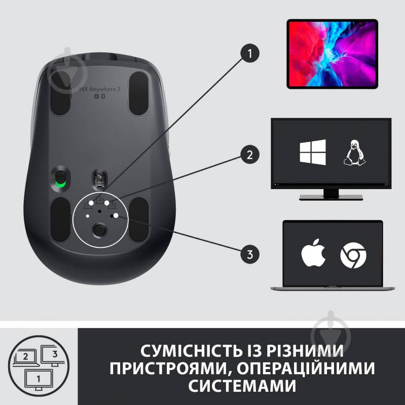 Мышь Logitech MX Anywhere 3 graphite (910-005988) - фото 7