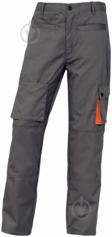 Брюки рабочие Delta Plus Mach2 р. XXL M2PAWGRXX серый с оранжевым - фото 1