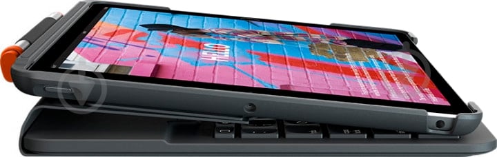 Чехол-клавиатура Logitech Slim Folio Apple iPad 10.2" (920-009652) графит - фото 5