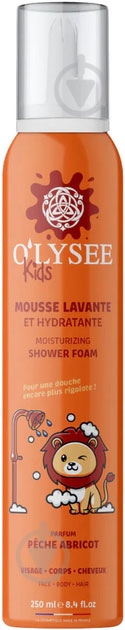 Дитячий гель для душу O'LYSEE 3 в 1 з ароматом персика та абрикоса 250 мл - фото 1 Дитячий гель для душу O'LYSEE 3 в 1 з ароматом персика та абрикоса 250 мл - фото 1