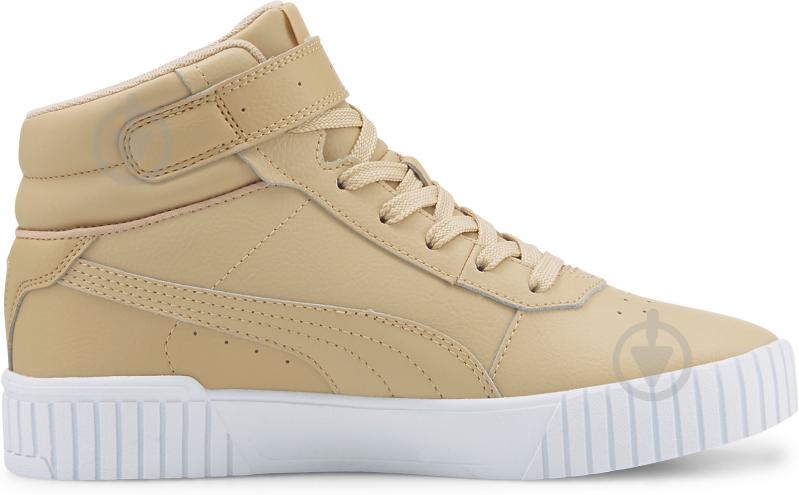 Кроссовки женские демисезонные Puma CARINA 2.0 MID 38585104 р.36 бежевые - фото 2