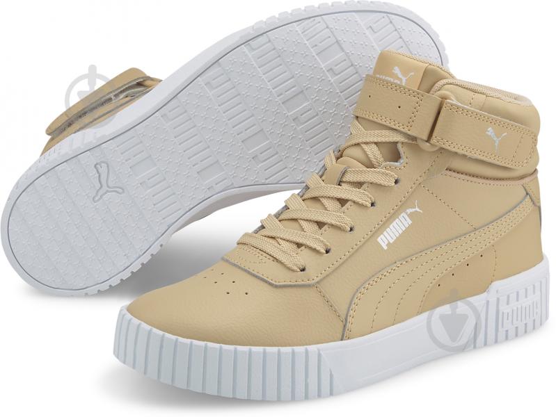 Кроссовки женские демисезонные Puma CARINA 2.0 MID 38585104 р.36 бежевые - фото 3