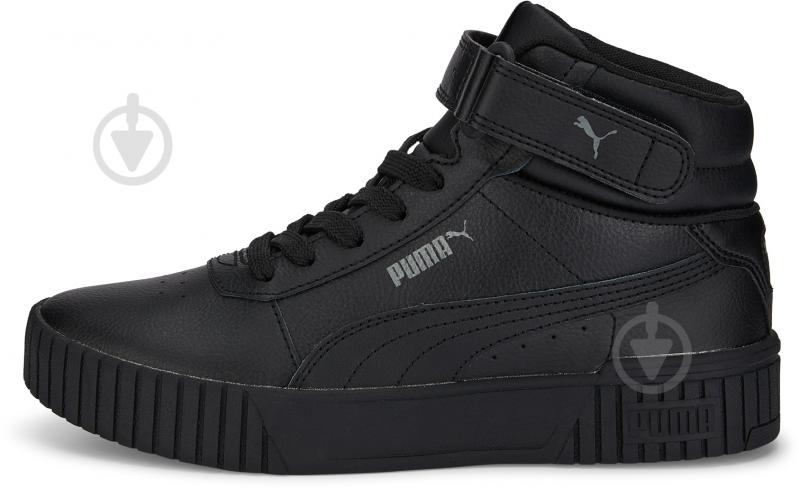 Кроссовки для девочек демисезонные Puma CARINA 2.0 MID JR 38737601 р.37 черные - фото 1