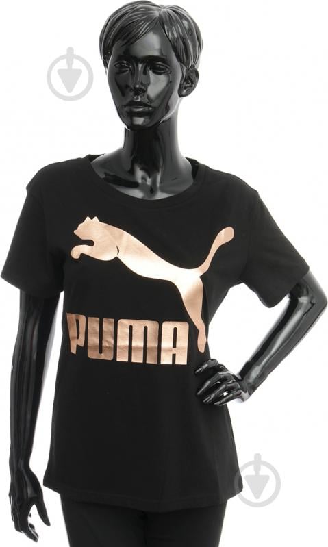 Футболка Puma 57128631 р.XS черный - фото 1