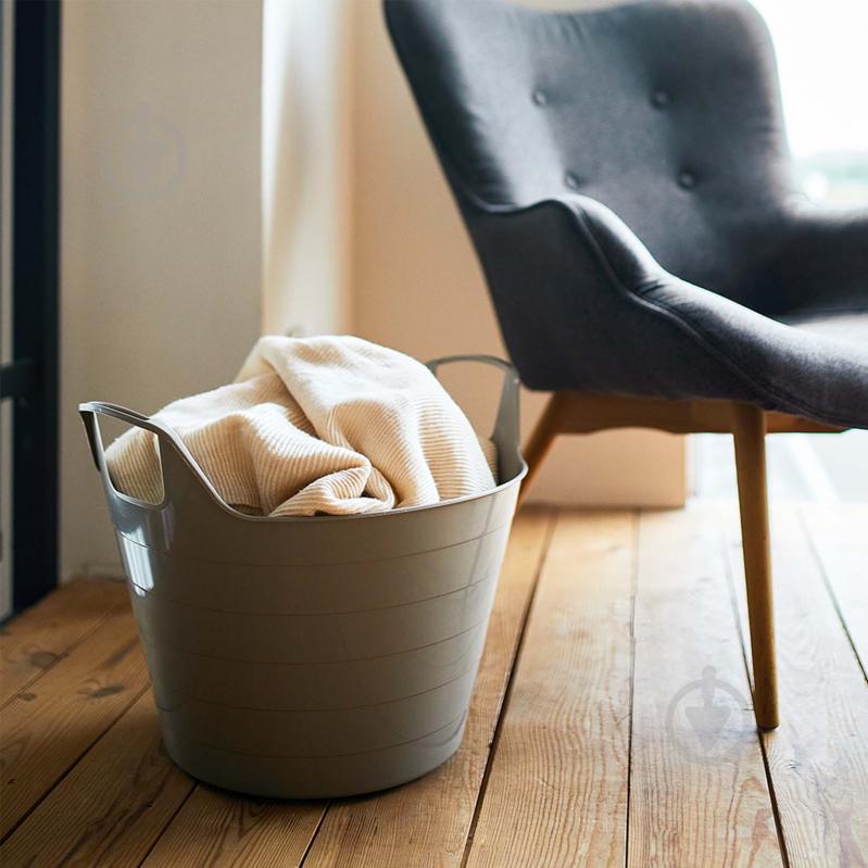 Корзина для белья Алеана Уно 500х433х377 мм 29 л какао - фото 2