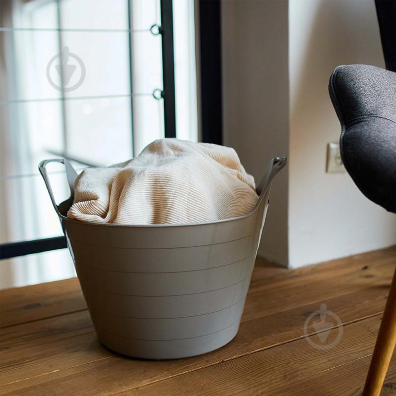 Корзина для белья Алеана Уно 500х433х377 мм 29 л какао - фото 3