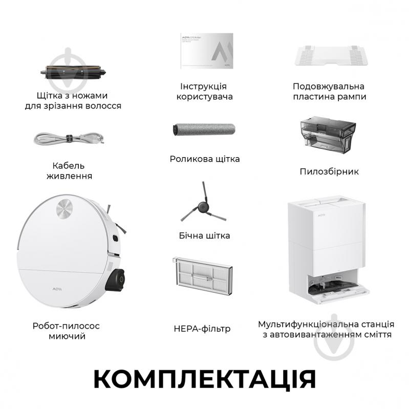 Робот-пылесос моющий MOVA S70 Pro Roller white - фото 11