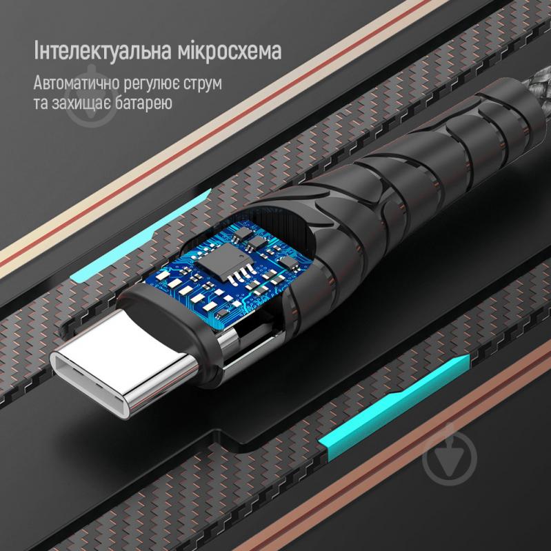 Кабель ColorWay USB Type-C - USB Type-C (PD Fast Charging 65W) 3А 1 м grey (CW-CBPDCC040-GR) - фото 15