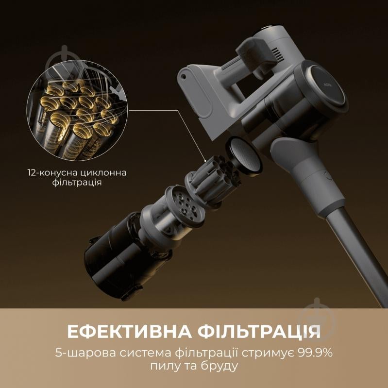 Пылесос аккумуляторный MOVA S1 grey - фото 2