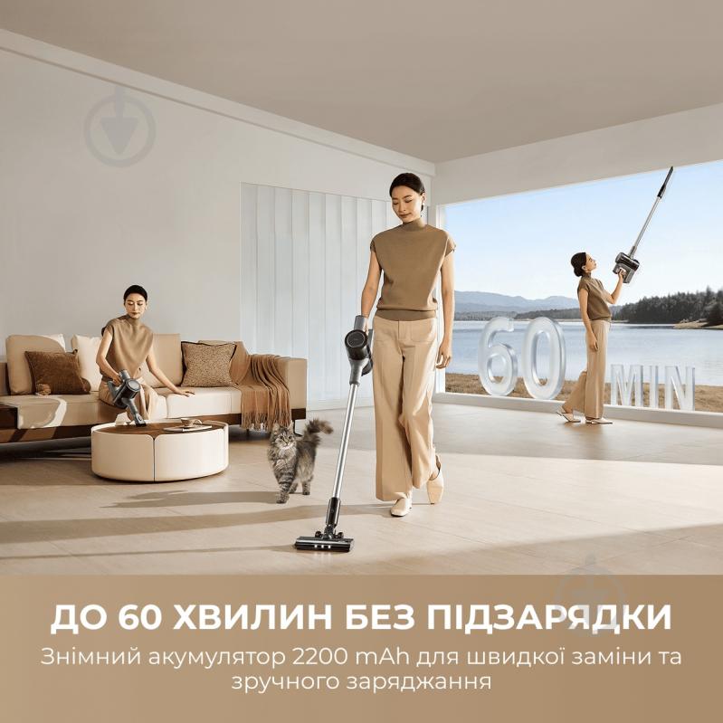 Пылесос аккумуляторный MOVA S1 grey - фото 4