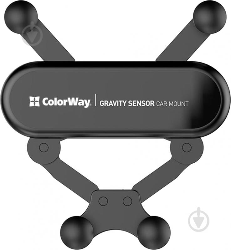 Автотримач для телефону Gravity car mount ColorWay (CW-CHG11-BK) чорний - фото 7