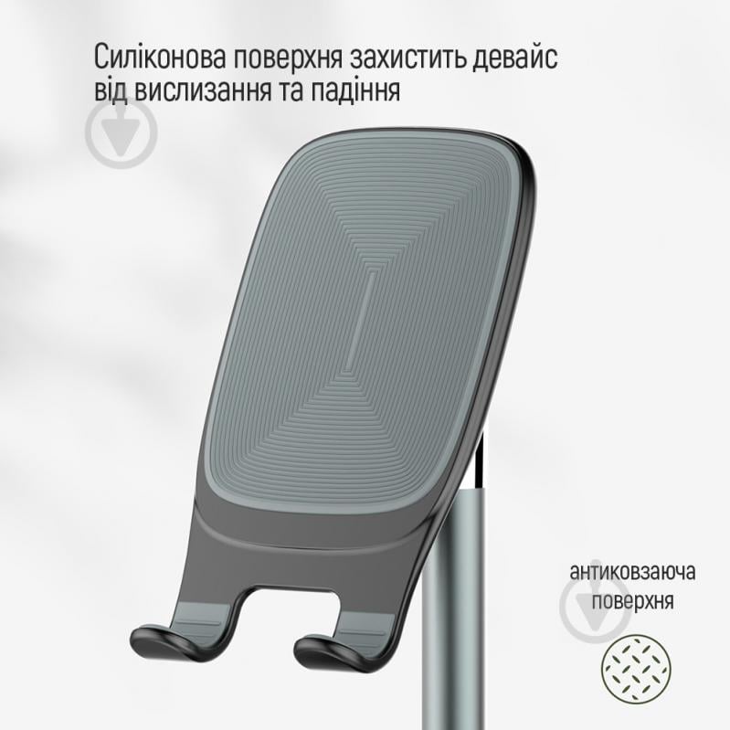 Підставка - тримач для смартфона і планшета Desk Stand ColorWay (CW-SH013-BK) чорний - фото 14