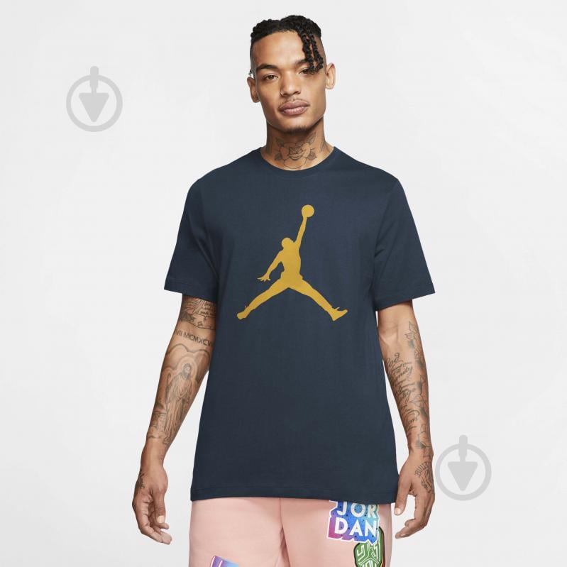 Футболка Jordan M J JUMPMAN SS CREW CJ0921-454 р.M зеленый - фото 1