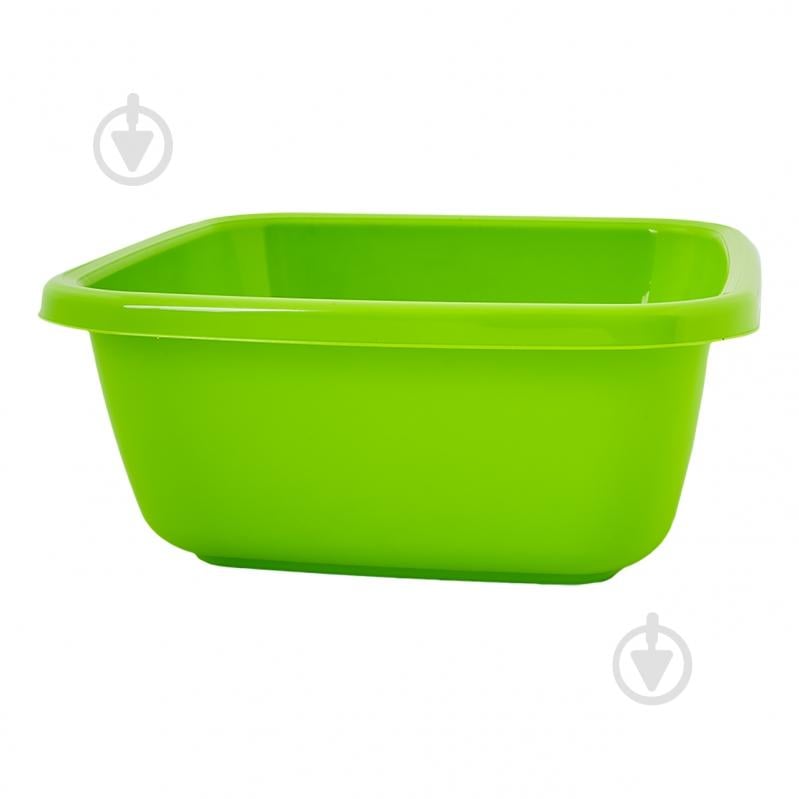 Таз Алеана квадратный 39,0х39,0х15,0 см оливковый 14 л - фото 1