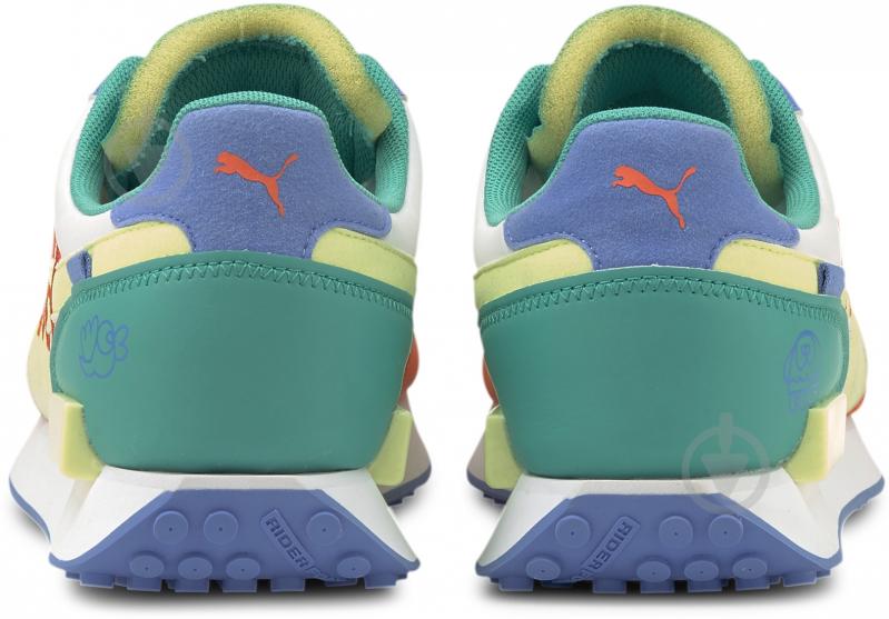 Кроссовки мужские демисезонные Puma Future Rider Mr Doodle 37579001 р.41 бело-красные - фото 3