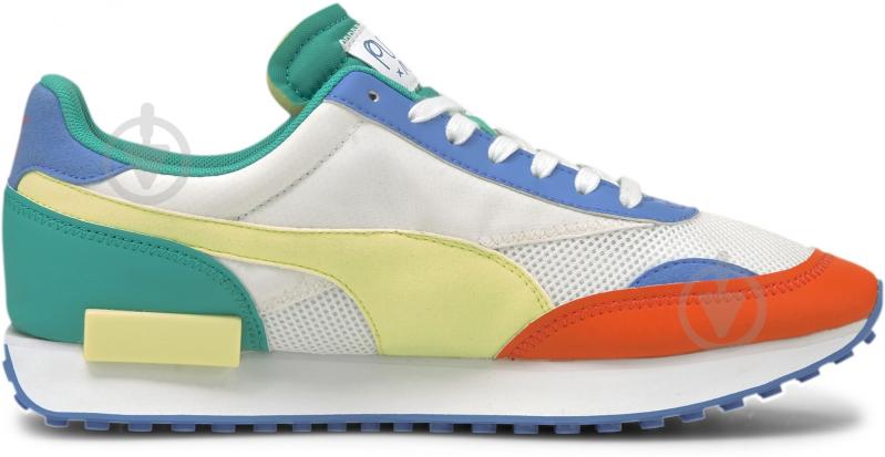 Кроссовки мужские демисезонные Puma Future Rider Mr Doodle 37579001 р.41 бело-красные - фото 5