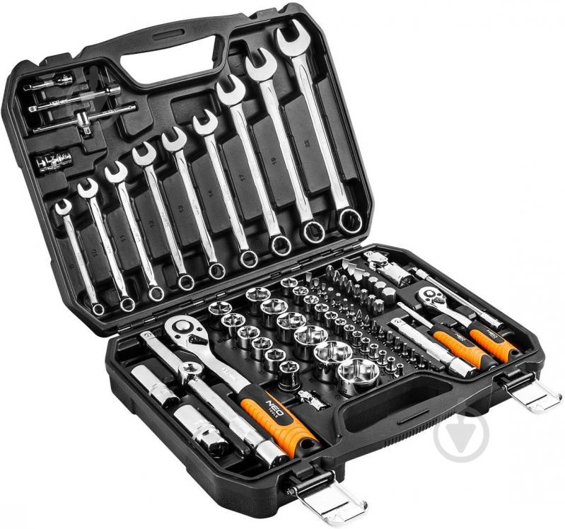 Набор головок NEO tools 1/4 + 1/2 82 шт. 08-672 - фото 1