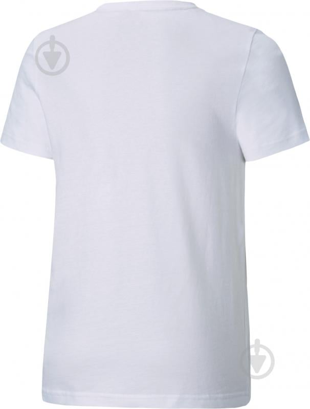Футболка Puma ESS LOGO TEE B 58696002 р.110 белый - фото 2