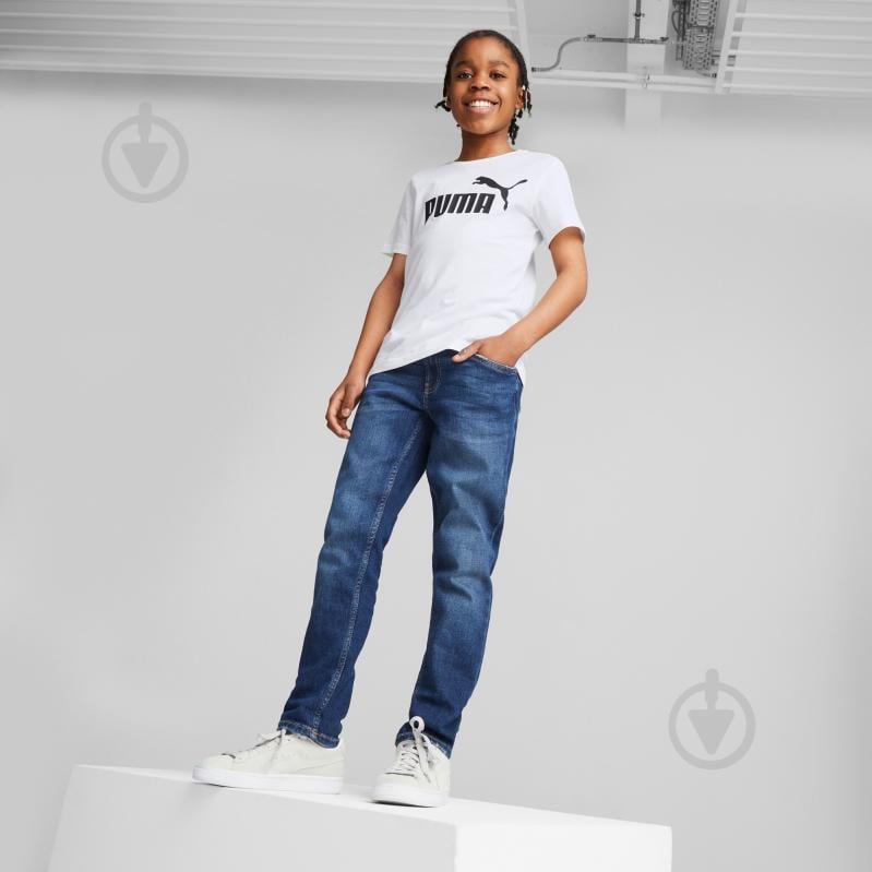 Футболка Puma ESS LOGO TEE B 58696002 р.110 белый - фото 5
