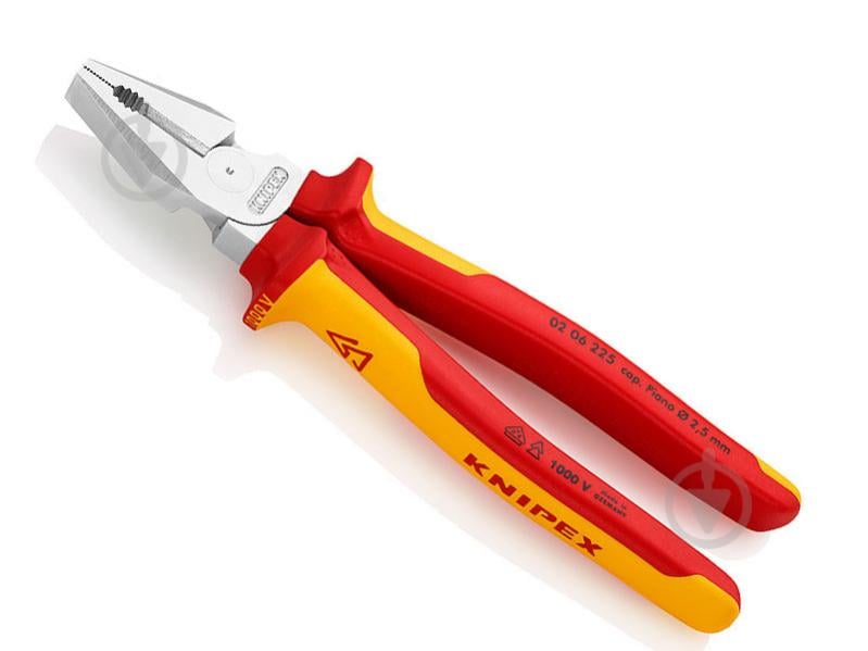 Плоскогубцы KNIPEX комбинированные особой прочности 1 шт. 02 06 225 - фото 1