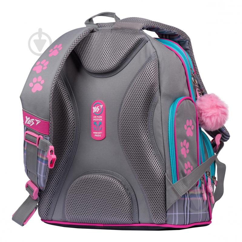 Рюкзак шкільний YES S-30 Juno Max Love сірий 558580 - фото 3