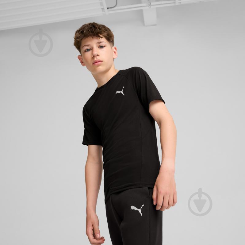 Футболка Puma EVOSTRIPE TEE B 68180201 р.116 чорний - фото 3