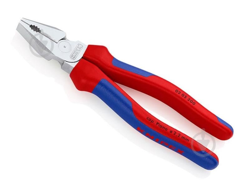 Плоскогубці KNIPEX комбіновані особливої потужності 1 шт. 02 05 200 - фото 1