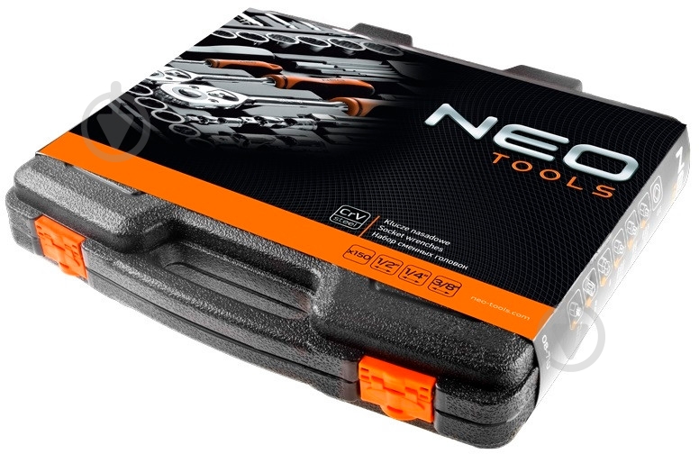 Набор головок торцевых NEO tools 1/2", CrV 150 шт. 08-668 - фото 7 Набор головок торцевых NEO tools 1/2", CrV 150 шт. 08-668 - фото 7