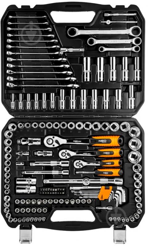 Набор головок торцевых NEO tools 1/2", CrV 150 шт. 08-668 - фото 2 Набор головок торцевых NEO tools 1/2", CrV 150 шт. 08-668 - фото 2