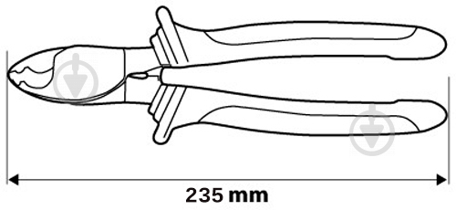 Ножиці для різання кабелю NEO tools для мiдних алюмiнiєвих кабелiв 235 мм. 01-515 - фото 10