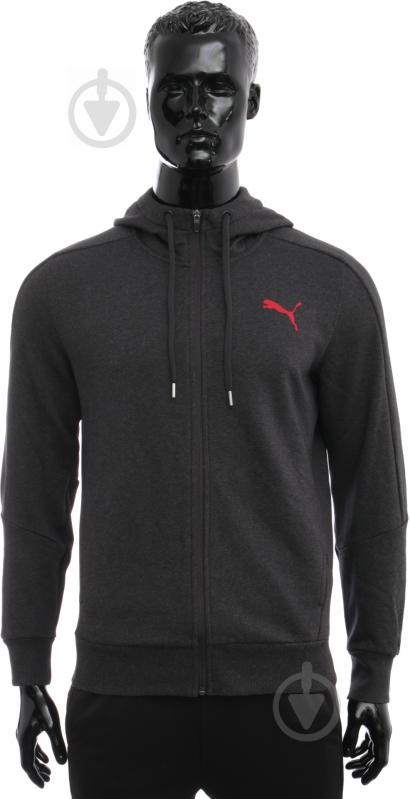 Толстовка Puma Hero FZ Hoody FL 83831507 р. L темно-серый - фото 1