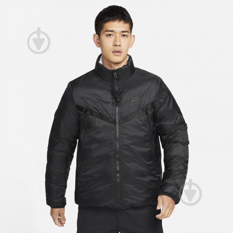 Куртка мужская демисезонная Nike M NSW TF RPL REVIVAL REV JKT DD6974-010 р.L черная - фото 1