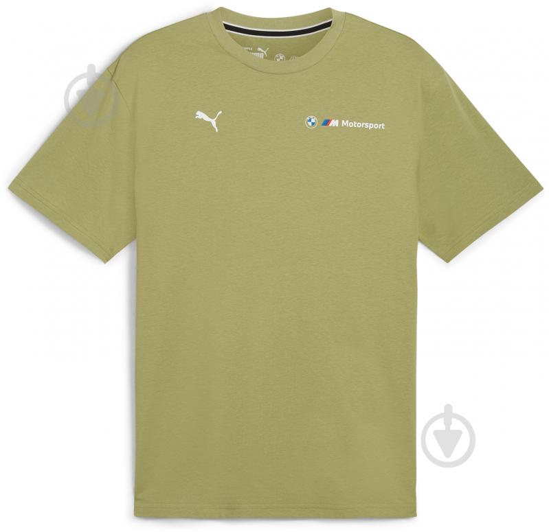 Футболка Puma BMW MMS ESS+ LOGO TEE 62750605 р.2XL зеленый - фото 1