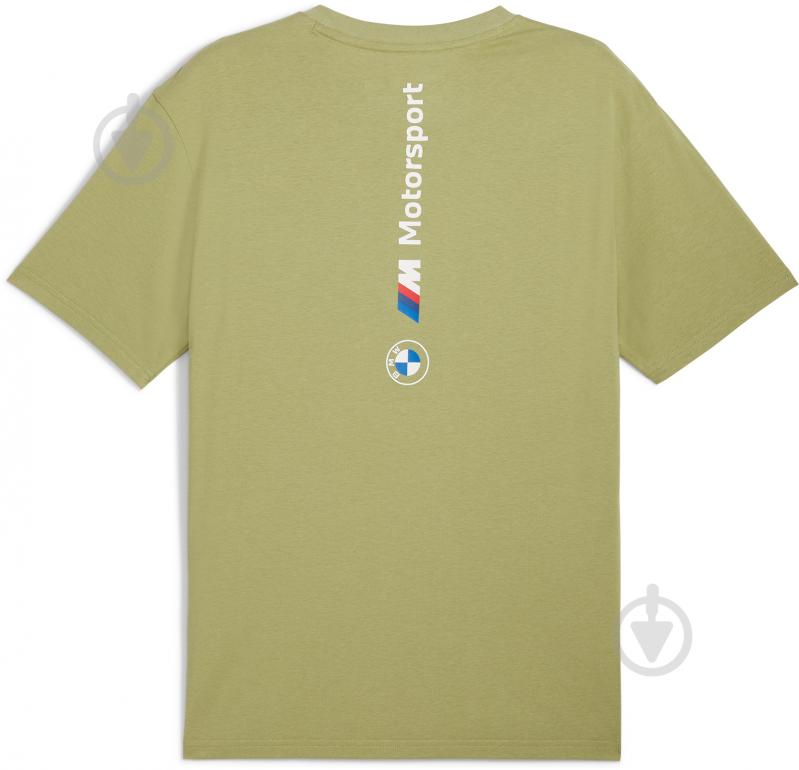 Футболка Puma BMW MMS ESS+ LOGO TEE 62750605 р.2XL зеленый - фото 2