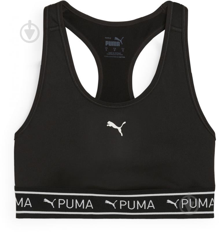 Бра Puma 4KEEPS ELASTIC BRA 52531951 р.XS черный - фото 1