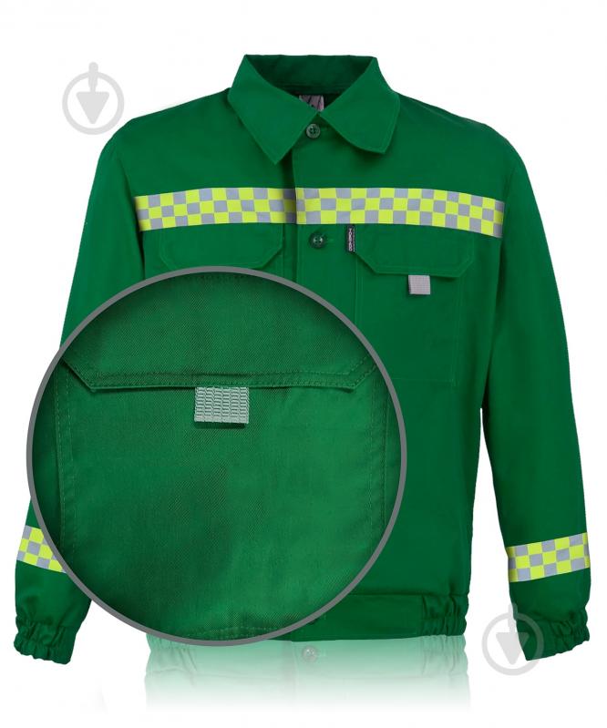 Куртка рабочая Торнадо Сервис 2 р. 64-66 рост 3-4 01051-01к-64-3 зеленый - фото 5