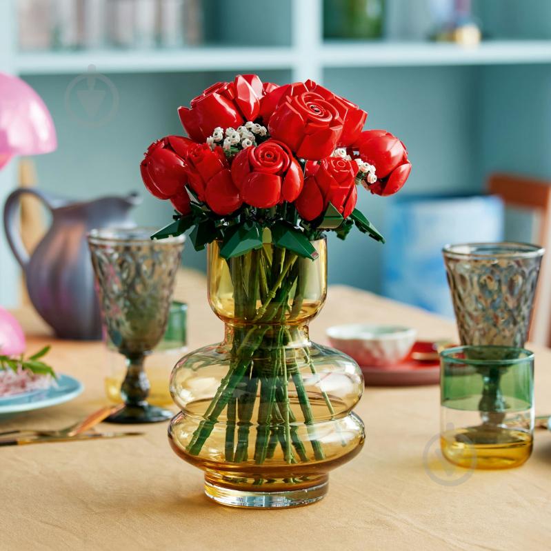 Конструктор LEGO Icons Букет роз 10328 - фото 6