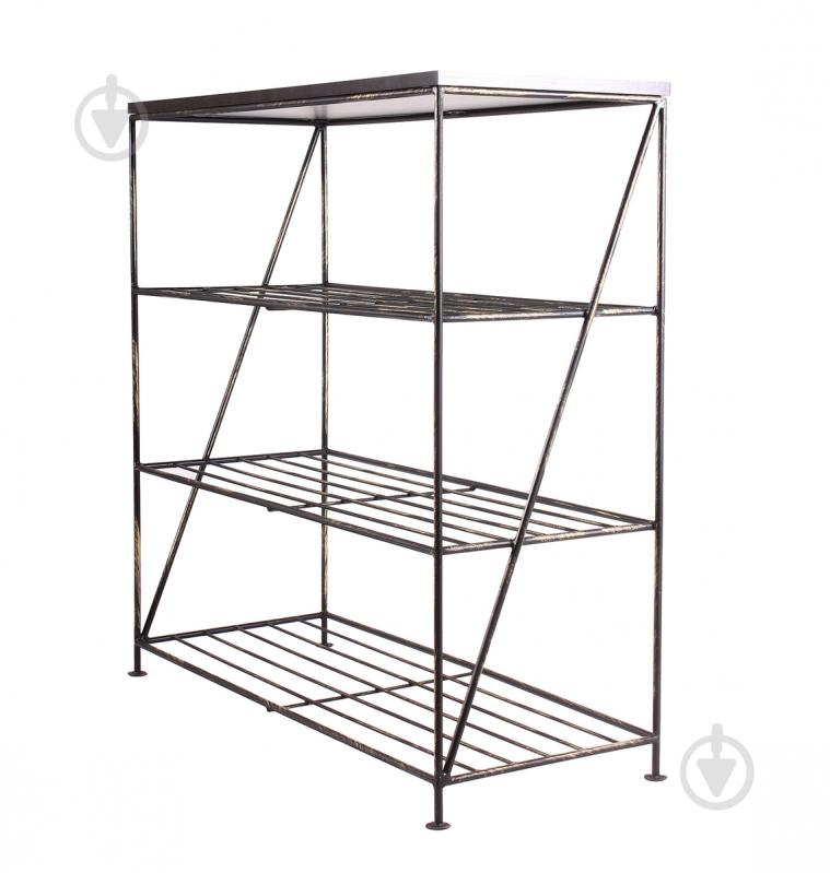 Тумба для взуття Метал Арт "Верде" 350x870 мм чорний - фото 2