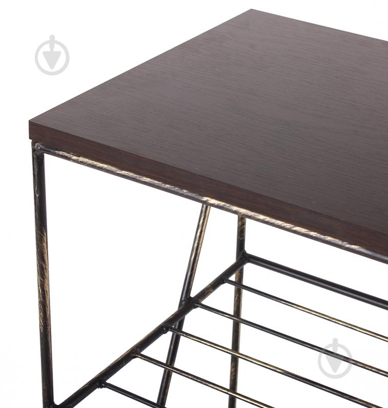 Тумба для взуття Метал Арт "Верде" 350x870 мм чорний - фото 3