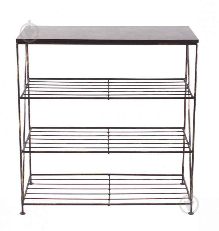 Тумба для взуття Метал Арт "Верде" 350x870 мм чорний - фото 1