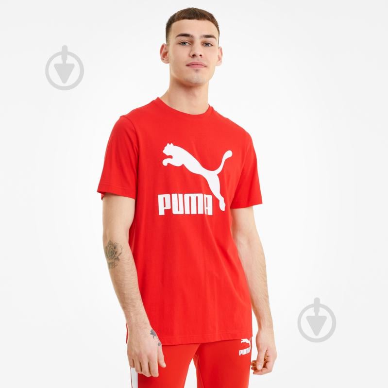 Футболка Puma CLASSICS LOGO TEE 53008811 р.S красный - фото 3