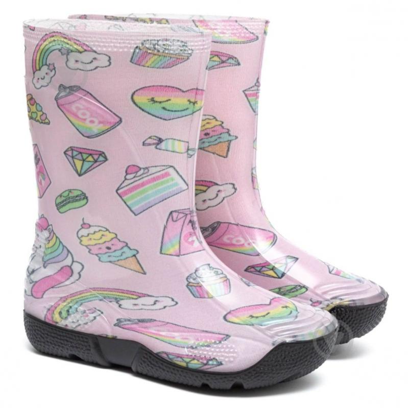 Чоботи гумові для дівчаток Oldcom Cartoon Єдинороги розмір 29-30 рожевий - фото 2 Чоботи гумові для дівчаток Oldcom Cartoon Єдинороги розмір 29-30 рожевий - фото 2