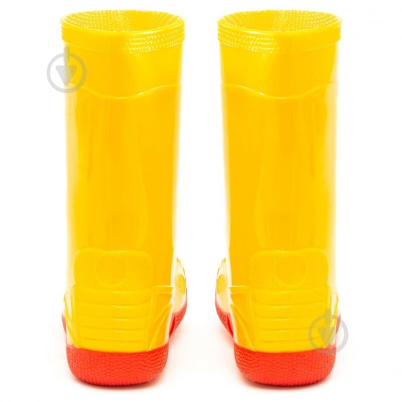 Сапоги резиновые для девочек Oldcom VIVID размер 33-34 желтый с красным - фото 3